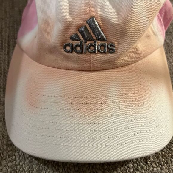 Ladies Adidas pink and orange tie dye ball cap - Picture 2 of 6